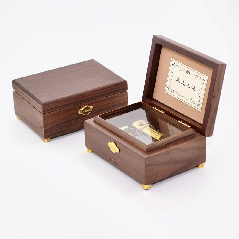 JYPLKCMT The Promised Neverland Gifts for Anime Fans, The Promised  Neverland Wooden Hank Crank Music Box