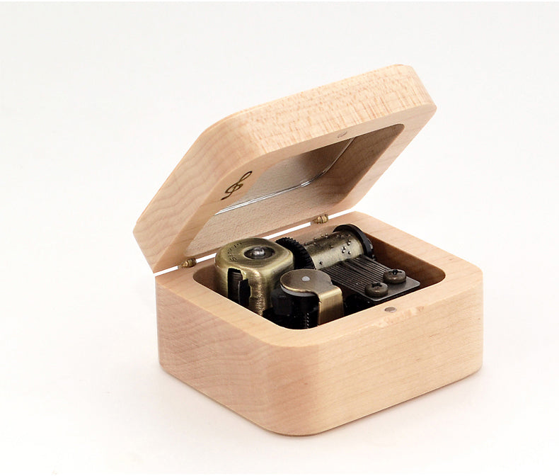 Premium Wooden Music Box with ON/OFF Feature (30+ Popular Tunes Collection)