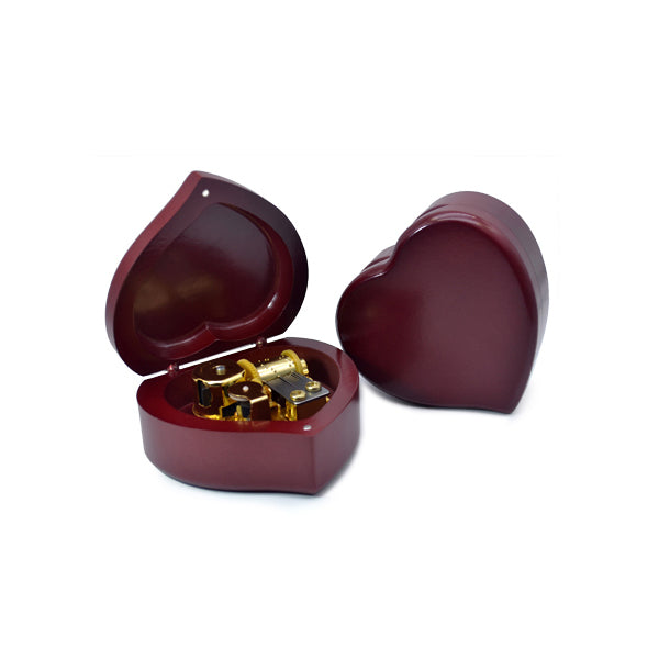 Beautiful Red Wooden Music Box (30 Popular Tunes Collection)