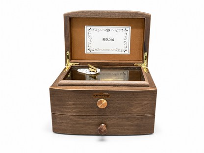Customized 30-note Zelda's Lullaby (The Legend of Zelda) jewelry music box - open view