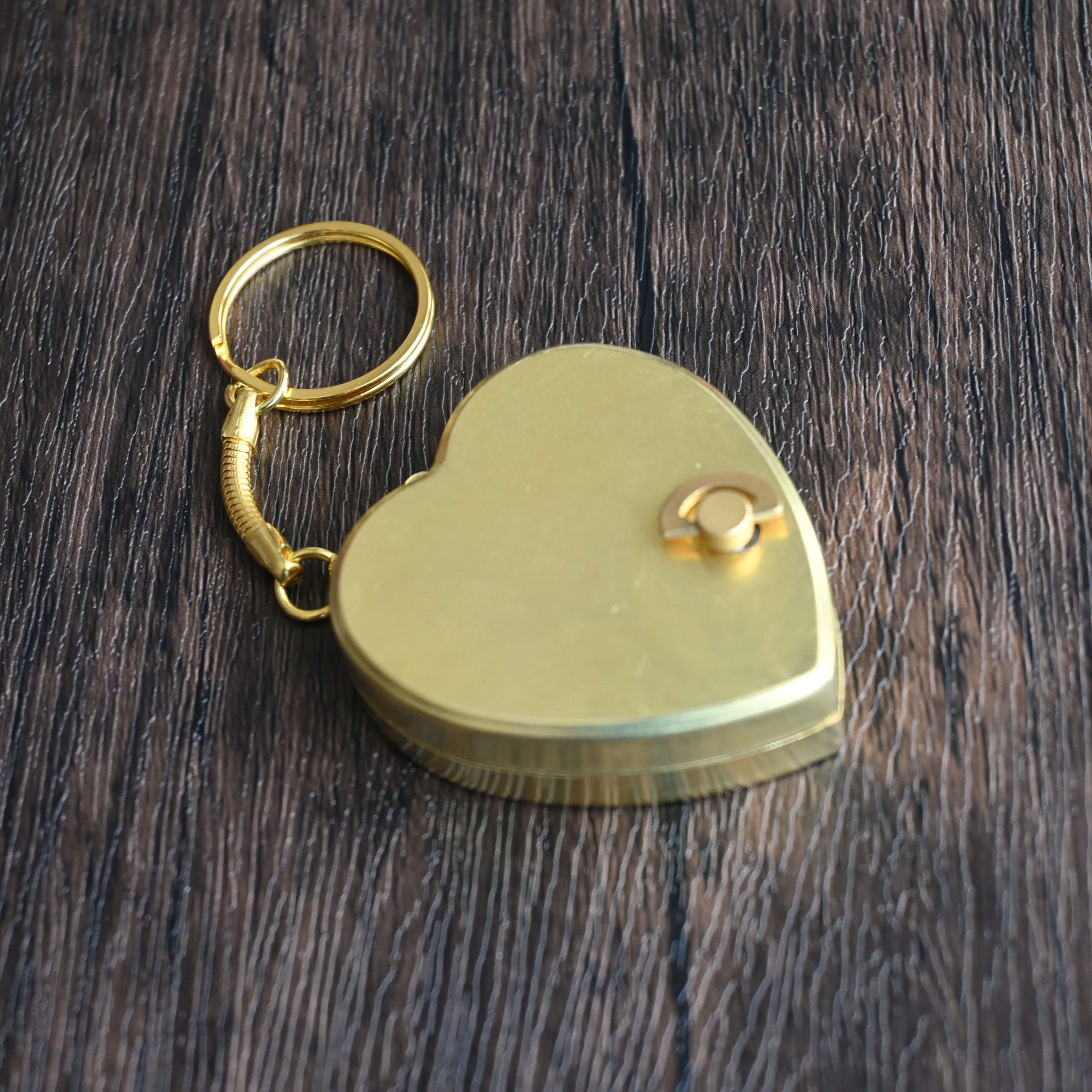 Premium Mini Heart-Shaped Brass Sailor Moon Music Box Keychain