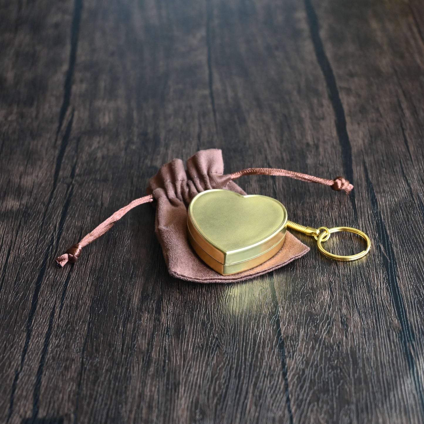 Premium Mini Heart-Shaped Brass Music Box Keychain (Multiple Tunes Available)