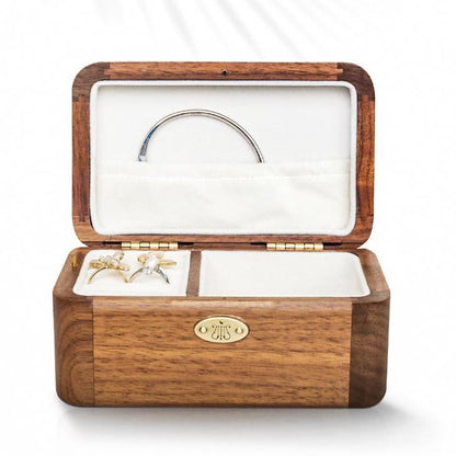 Premium Eyes on Me Wooden Music Box with Jewelry Box