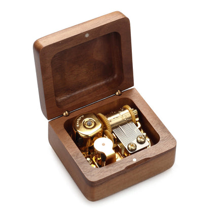 Premium 18-Note The Sound of Music Wooden Music Box (Tune: My Favorite Things)