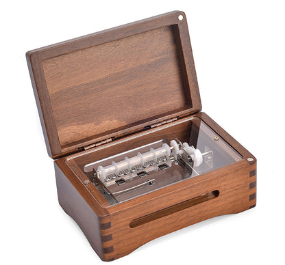 30 Note Hand Crank Wooden Music Box