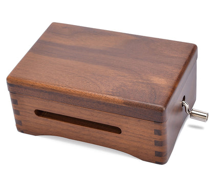 30 Note Hand Crank Wooden Music Box