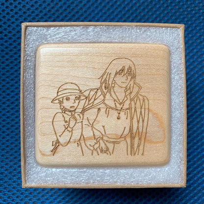 Wood Engraving Service for Wooden Music Box