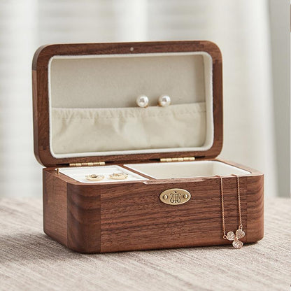 Premium One Piece Wooden Music Box with Jewelry Box (Tune: We Are! / One Day / Bink's Sake)