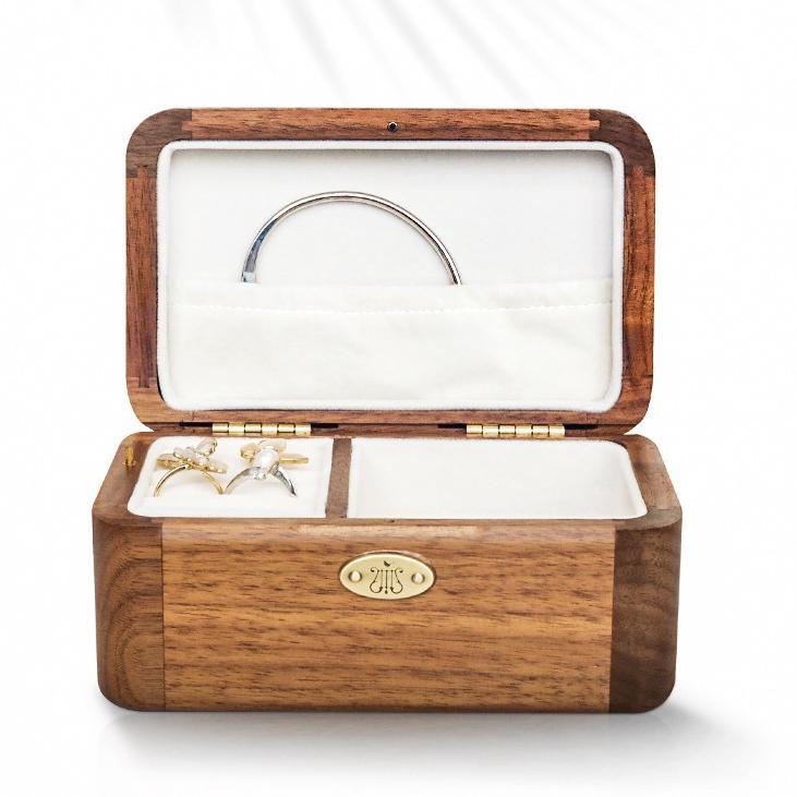 Premium Tangled Wooden Music Box with Jewelry Box (Tune: I See the Light)