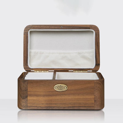 Premium One Piece Wooden Music Box with Jewelry Box (Tune: We Are! / One Day / Bink's Sake)