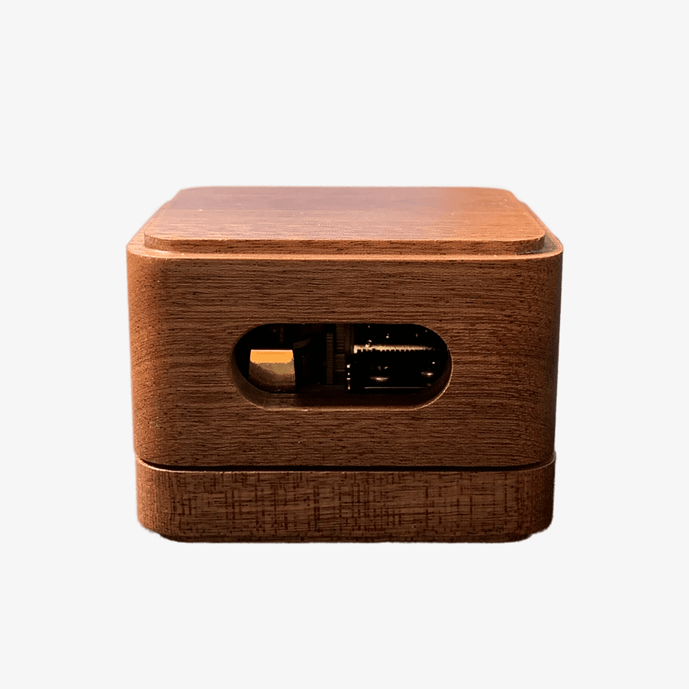 Premium Wooden Music Box with Resonance Box (30+ Popular Tunes Collection)
