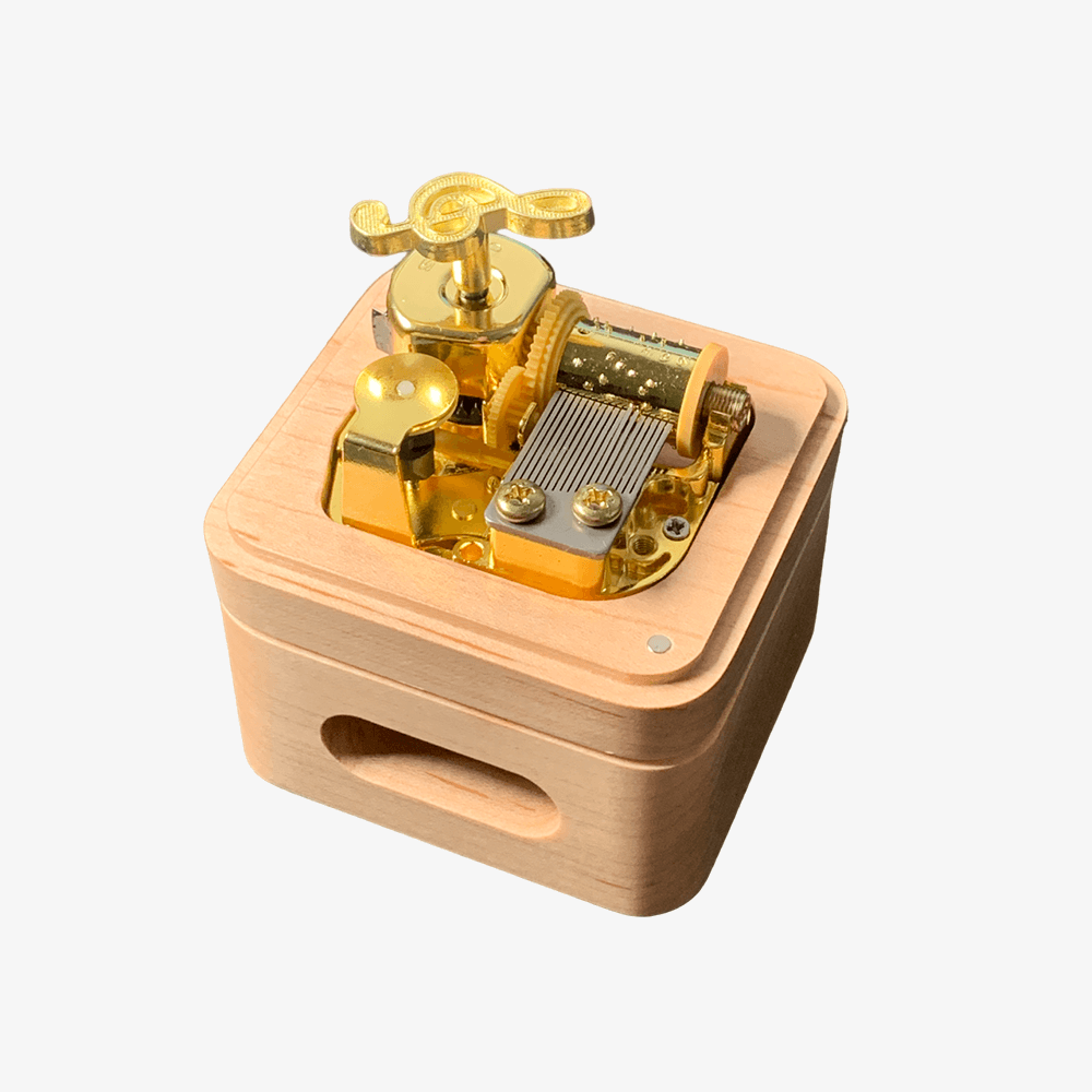 Premium Wooden Music Box with Resonance Box (30+ Popular Tunes Collect ...