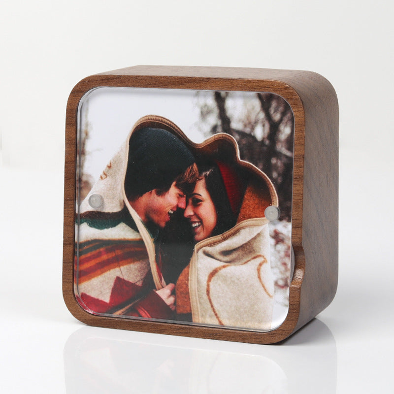 Premium Howl's Moving Castle Wooden Music Box with Photo Frame ( Tune: Merry Go Round of Life / Promise of the World )