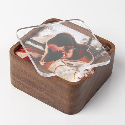 Premium Wooden Music Box with Photo Frame ( BTS Tunes Collection )