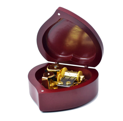 Beautiful Red Wooden Music Box (30 Popular Tunes Collection)