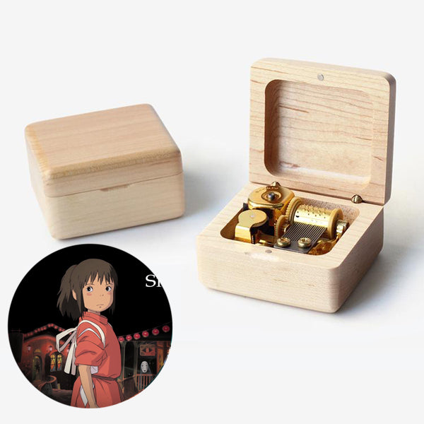 Premium Spirited Away Wooden Music Box (Tunes: One Summer's Day / Always with Me / Reprise)